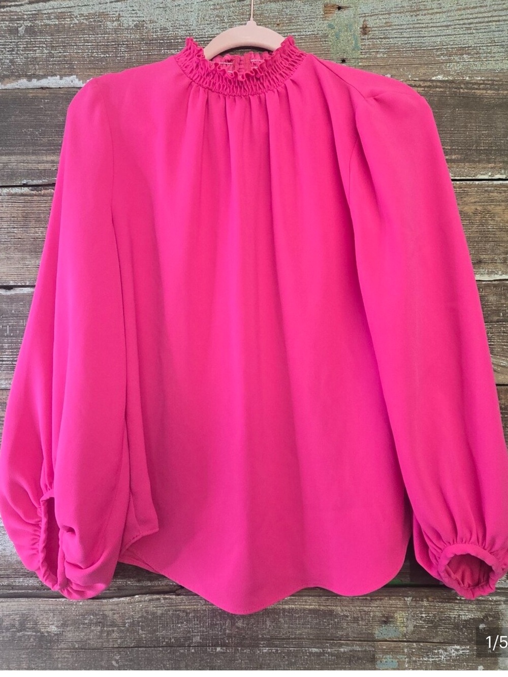 Trina Turk balloon sleeve blouse